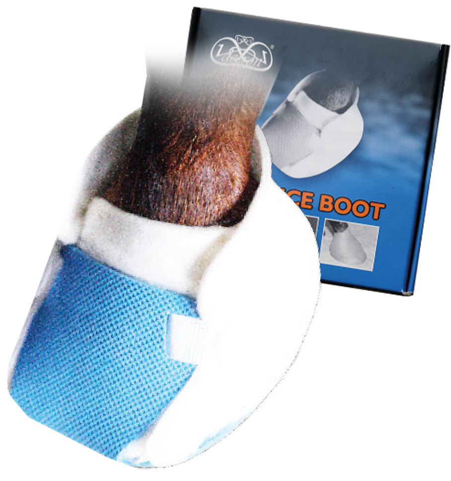 Abscess boot outlet for horses